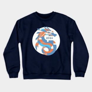 Futuristic Dragon Emblem - 2024 Chinese New Year Crewneck Sweatshirt